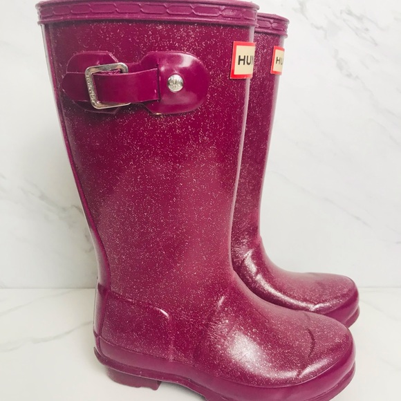 Hunter Other - Hunter Boots Pink Purple Sparkle